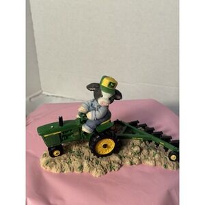 Mary's Moo Moos John Deere Till Loves Grows Special Edition 2000 Enesco Resin 8"